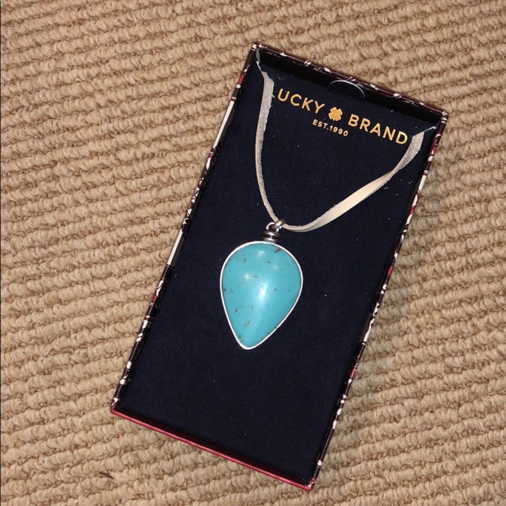 Lucky Brand Turquoise pendant necklace